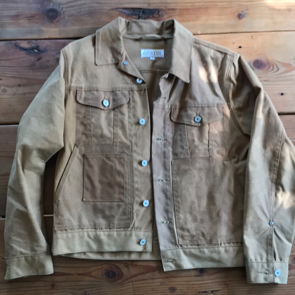 Gustin Waxed trucker jacket